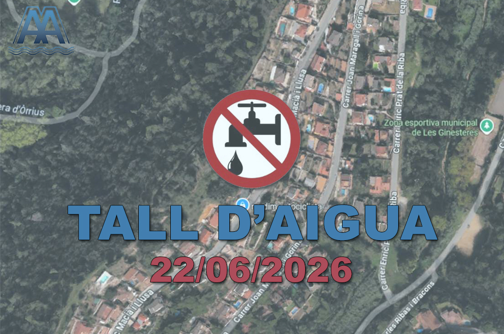 tall d'aigua Argentona | Aigues Argentona